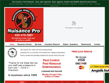 Tablet Screenshot of nuisancepro.com